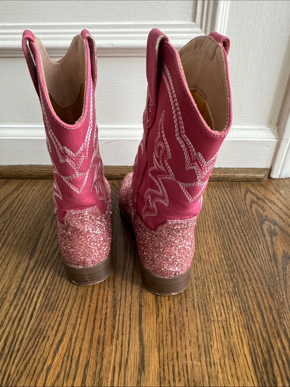 🌸 5/$25 Sale 🌸 Kids Pink Glitter Cowboy Boots